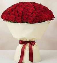 Букет 101 Красная роза Милано в Белой Холунице
