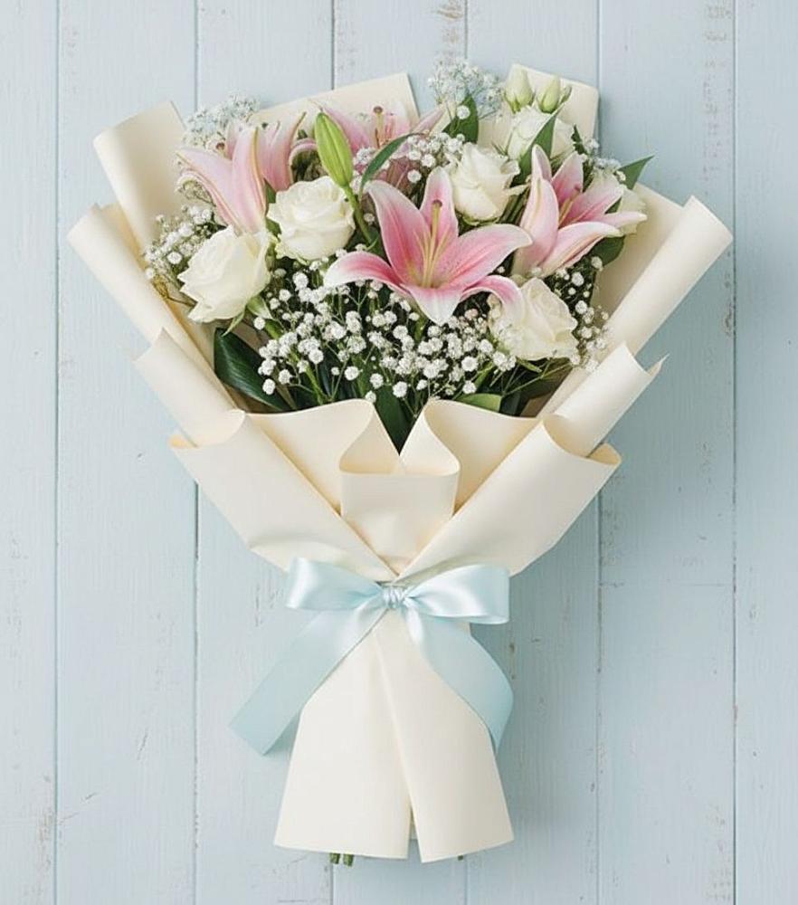 Букет цветов из: Лилии в Белой Холунице