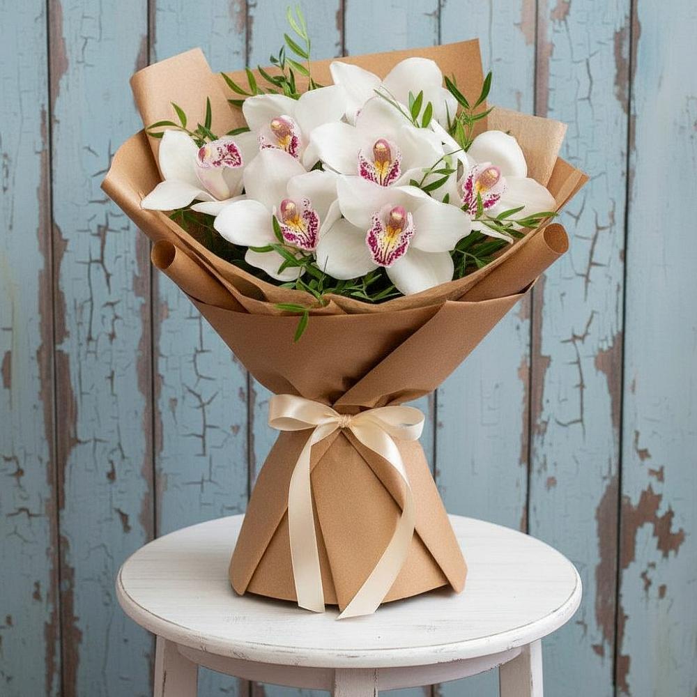 Букет цветов из: Орхидеи и Розы в Белой Холунице