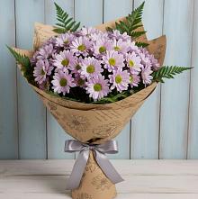 Букет цветов из:  Хризантемы #REPLACE_PRED# Белой Холунице