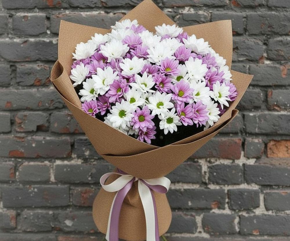 Букет цветов из: Хризантемы в Белой Холунице