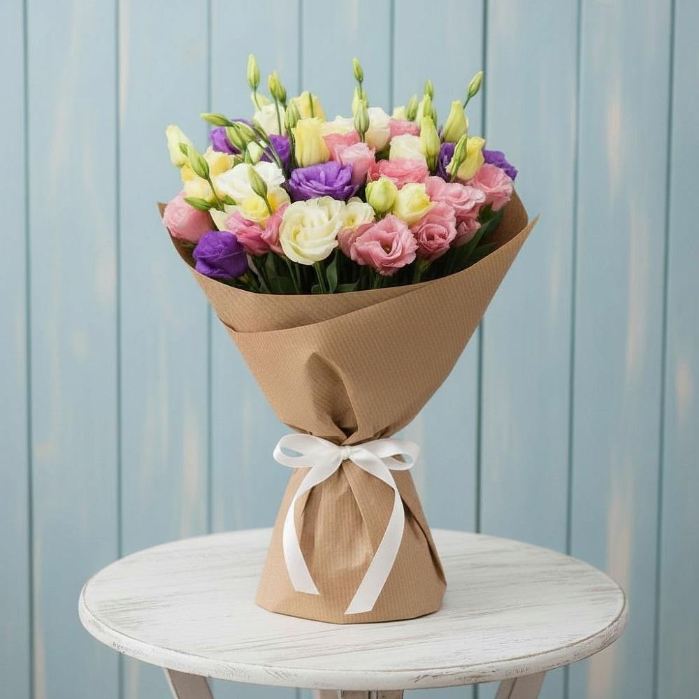 Букет цветов из: Лизиантусы в Белой Холунице