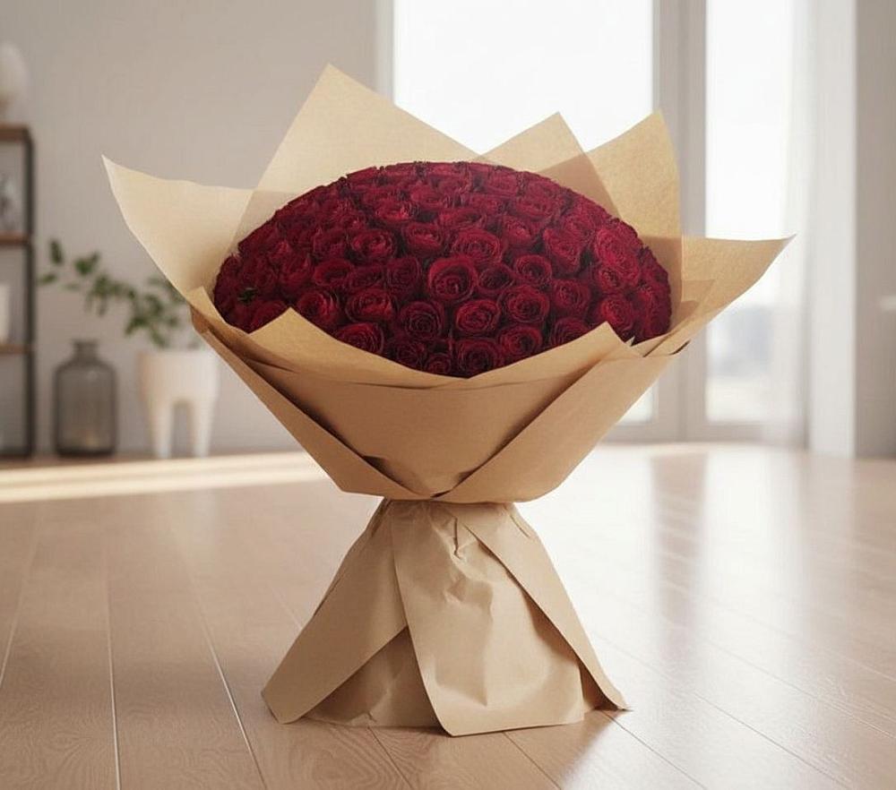 Букет 101 Красная роза в Белой Холунице