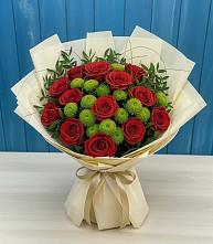 Букет цветов из:  Розы и Хризантемы в Белой Холунице