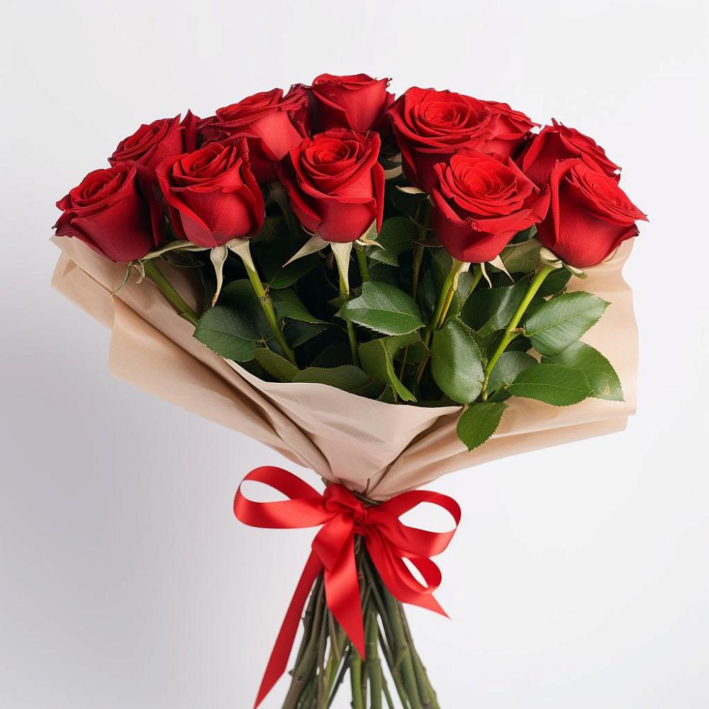 Букет 11 Красных роз Эдлесс Лав в Белой Холунице