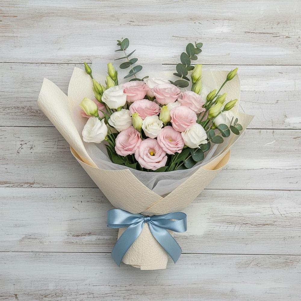 Букет цветов из: Лизиантусы в Белой Холунице